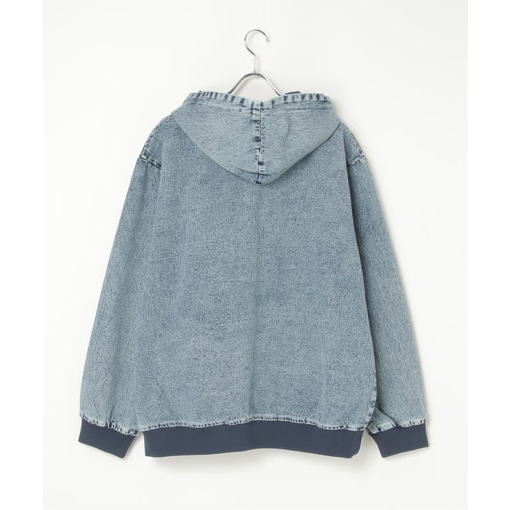 デニム・キャンバスフルジップパーカー | VENCE share style【MEN】 | 詳細画像31 