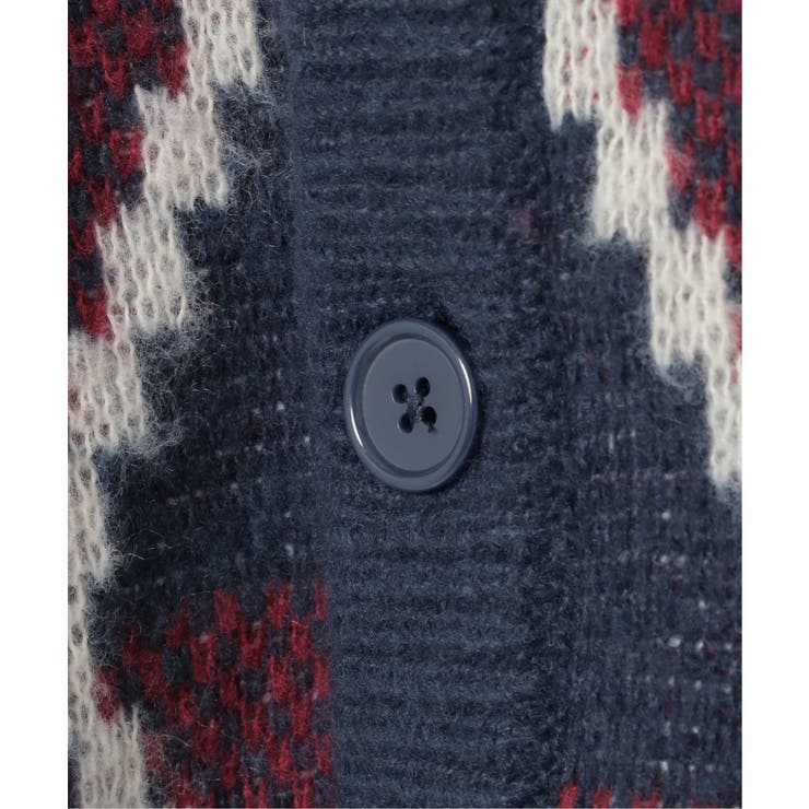 総柄ニットVカーディガン | VENCE share style【MEN】 | 詳細画像7 