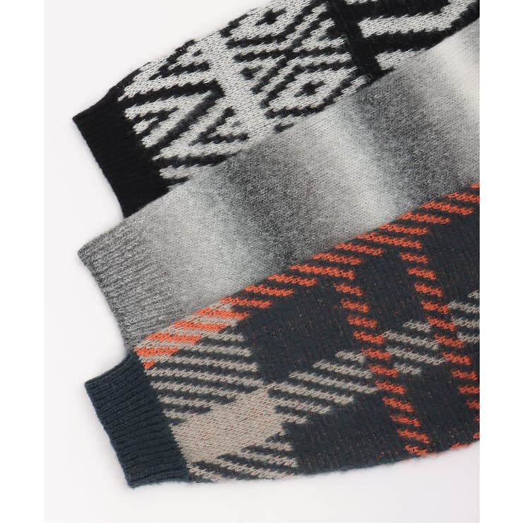 総柄ニットVカーディガン | VENCE share style【MEN】 | 詳細画像8 