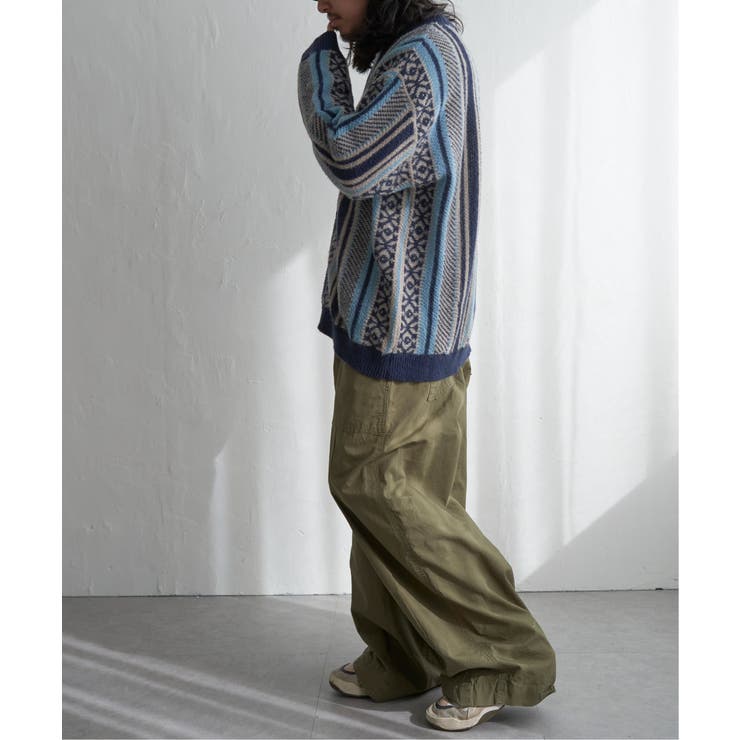 総柄ニットVカーディガン | VENCE share style【MEN】 | 詳細画像23 