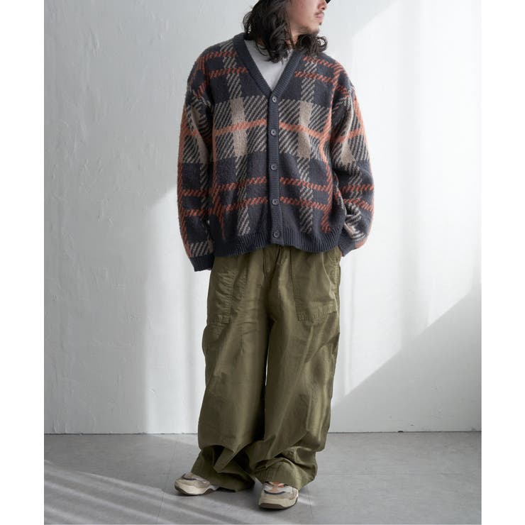 総柄ニットVカーディガン | VENCE share style【MEN】 | 詳細画像24 