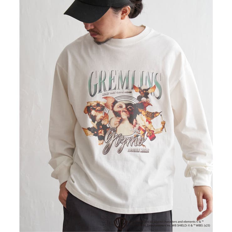 ホワイト | GREMLINS グレムリン コラージュプリントロンT | VENCE share style【MEN】
