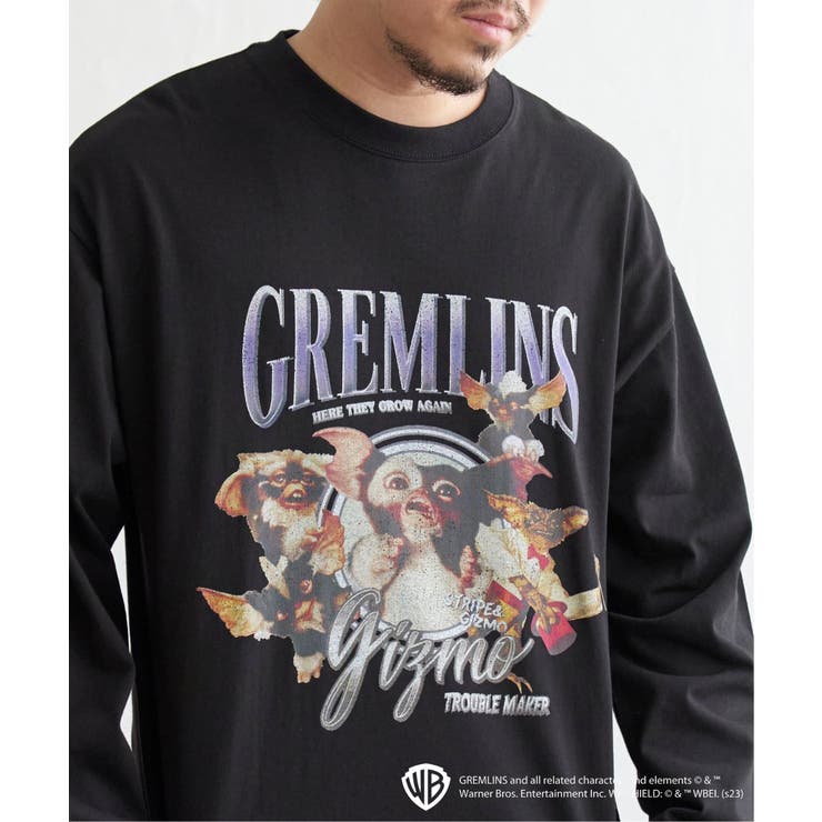 ブラック | GREMLINS グレムリン コラージュプリントロンT | VENCE share style【MEN】