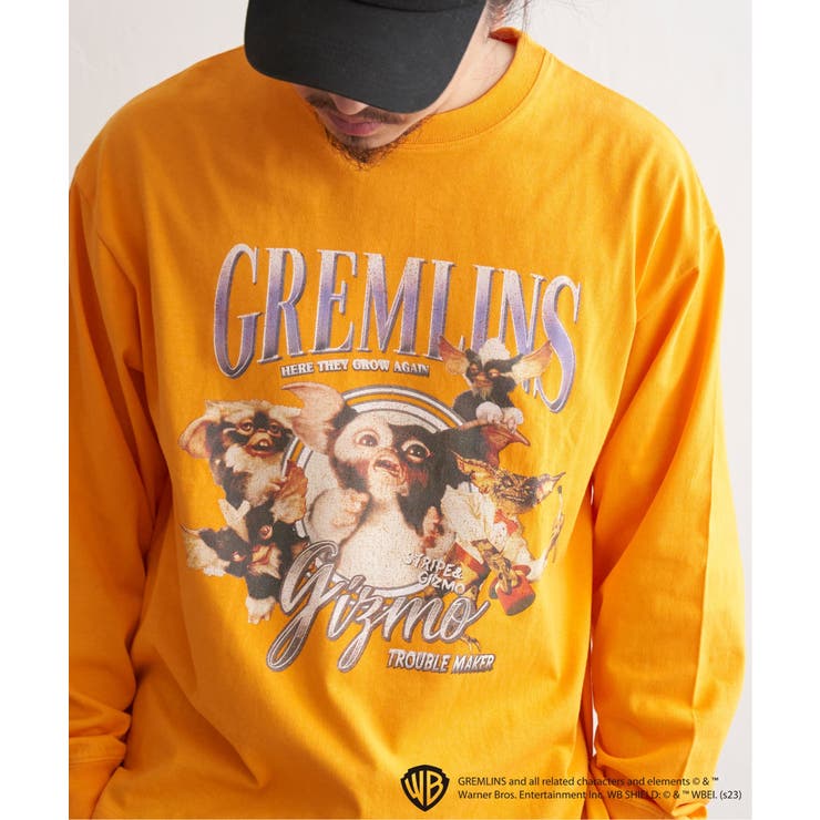 イエロー | GREMLINS グレムリン コラージュプリントロンT | VENCE share style【MEN】