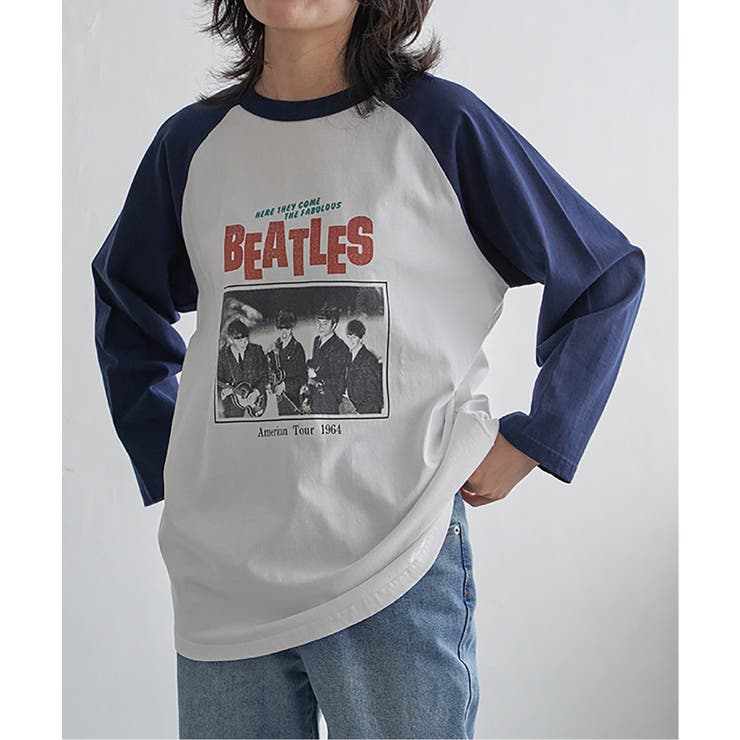 【別注】THE BEATLES ザ ビートルズ ツアーラグランロンT | VENCE share style【MEN】 | 詳細画像1 