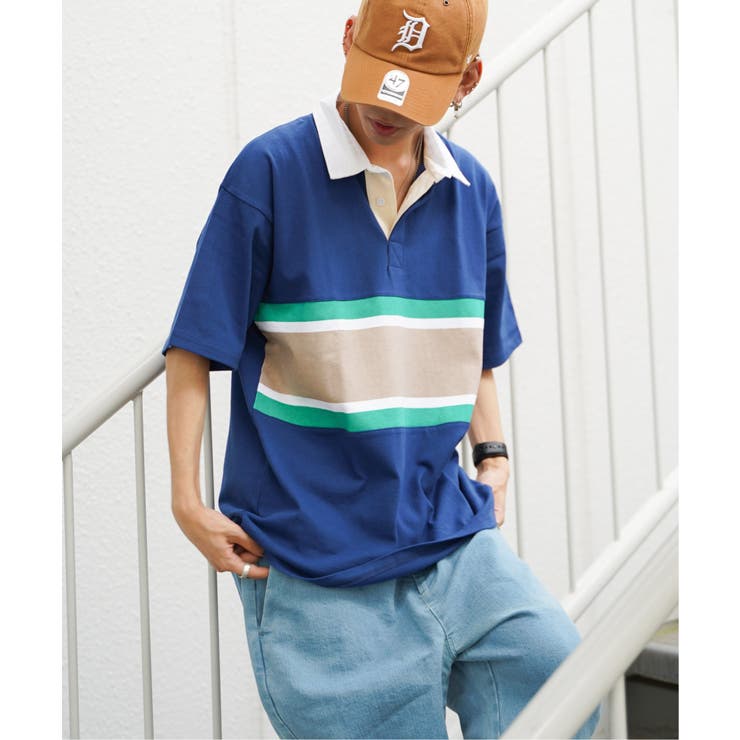 パネル切り替えラガーシャツ[品番：IKAW0013247]｜VENCE share style