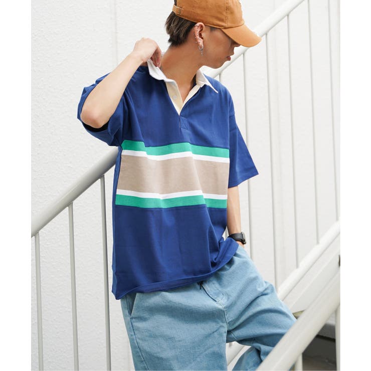 パネル切り替えラガーシャツ[品番：IKAW0013247]｜VENCE share style