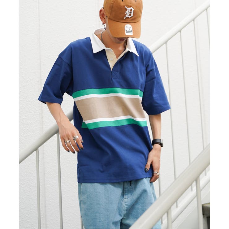 パネル切り替えラガーシャツ[品番：IKAW0013247]｜VENCE share style
