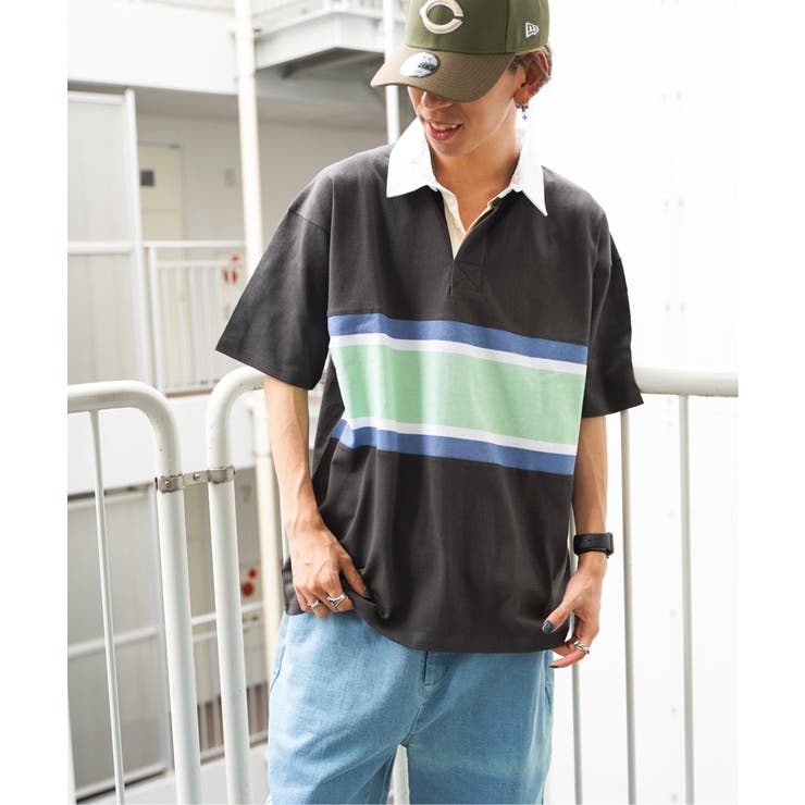 パネル切り替えラガーシャツ[品番：IKAW0013247]｜VENCE share style