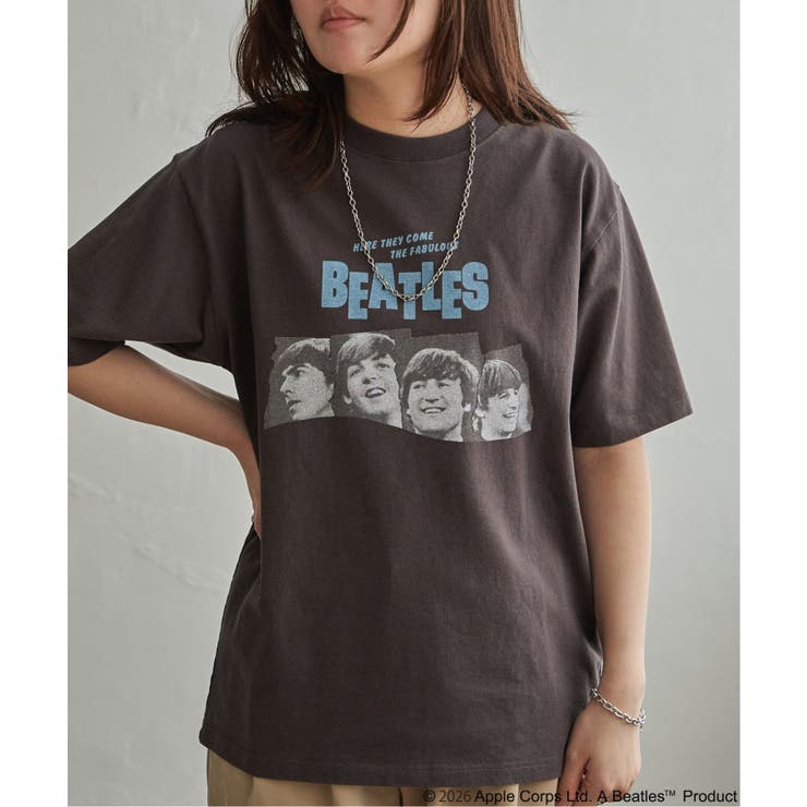 チャコール | THE BEATLES ザ ビートルズ ツアープリントTシャツ | VENCE share style【MEN】