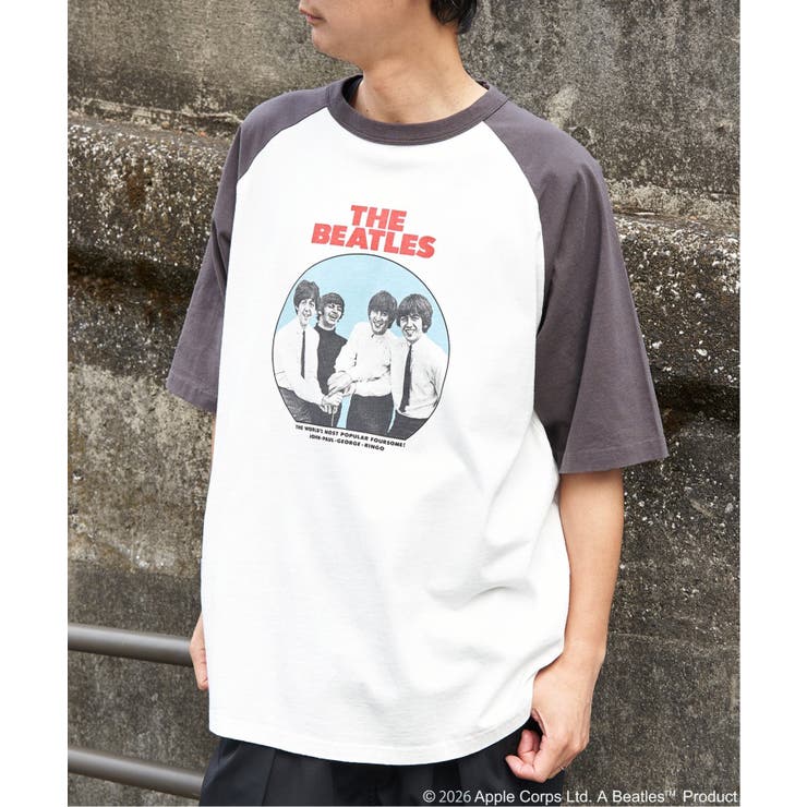 チャコール | THE BEATLES ザ ビートルズ レコードラグランTシャツ | VENCE share style【MEN】
