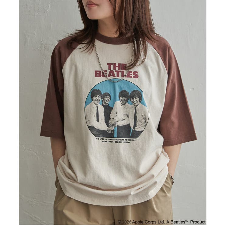 THE BEATLES ザ ビートルズ レコードラグランTシャツ | VENCE share style【MEN】 | 詳細画像1 