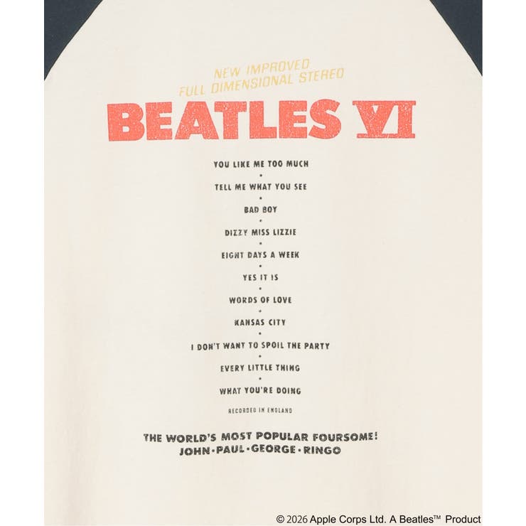 THE BEATLES ザ ビートルズ レコードラグランTシャツ | VENCE share style【MEN】 | 詳細画像38 