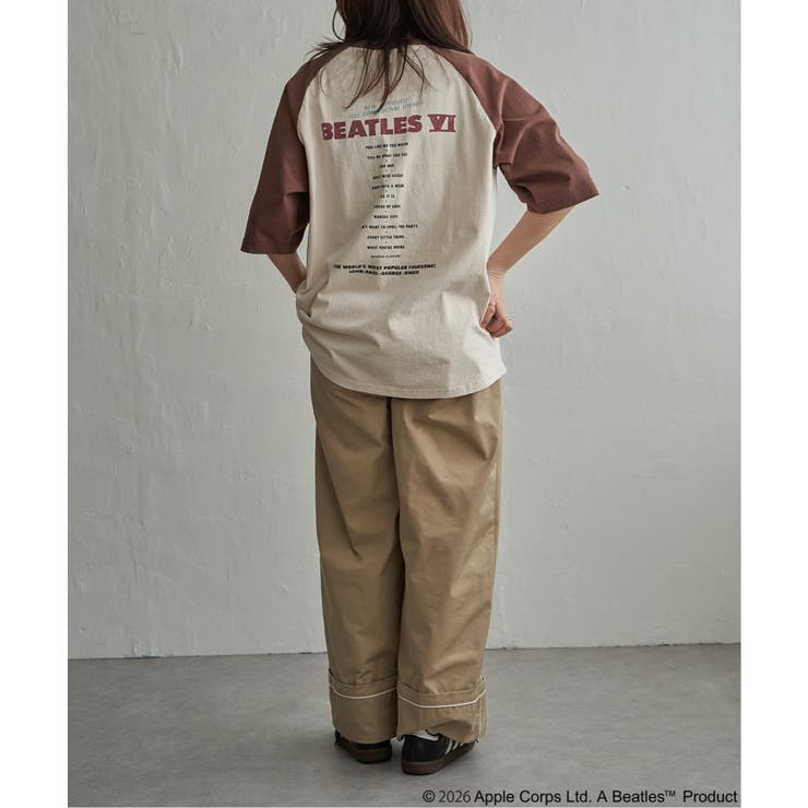 THE BEATLES ザ ビートルズ レコードラグランTシャツ | VENCE share style【MEN】 | 詳細画像3 