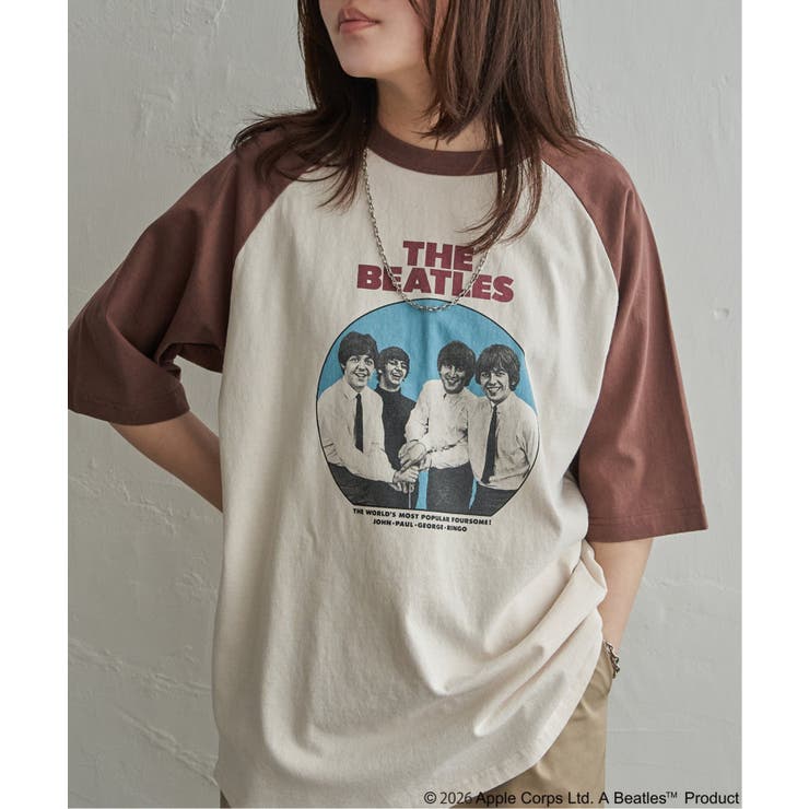 THE BEATLES ザ ビートルズ レコードラグランTシャツ | VENCE share style【MEN】 | 詳細画像4 