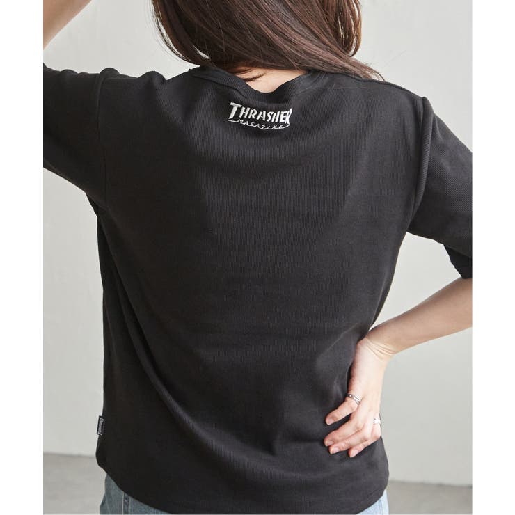 【THRASHER ／スラッシャー】 リブヘンリーネックTシャツ | VENCE share style【MEN】 | 詳細画像2 