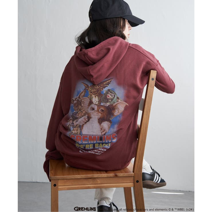 GREMLINS グレムリン フォトプリント フロントジップパーカー