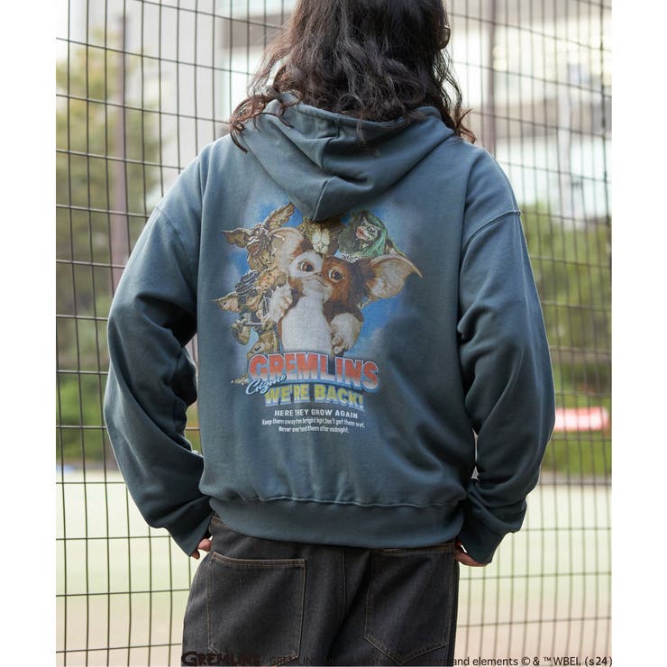 GREMLINS グレムリン フォトプリント フロントジップパーカー[品番