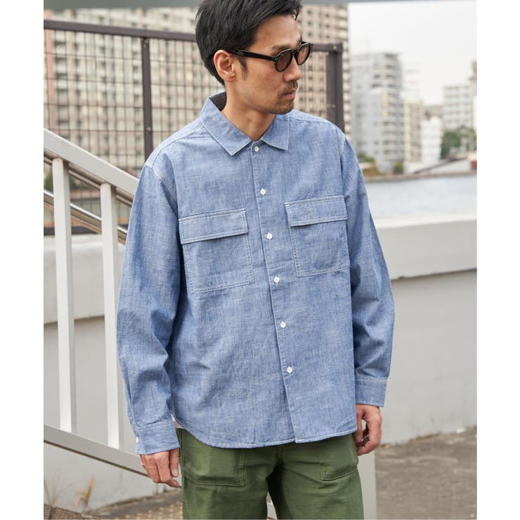 シャンブレーオーバーシャツ[品番：IKAW0021801]｜VENCE share style