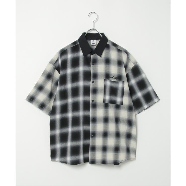 オンブレチェックバック刺繍シャツ[品番：IKAW0018405]｜VENCE share