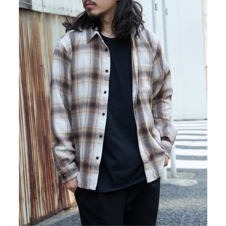 TCネルチェックシャツ | VENCE share style【MEN】 | 詳細画像7 