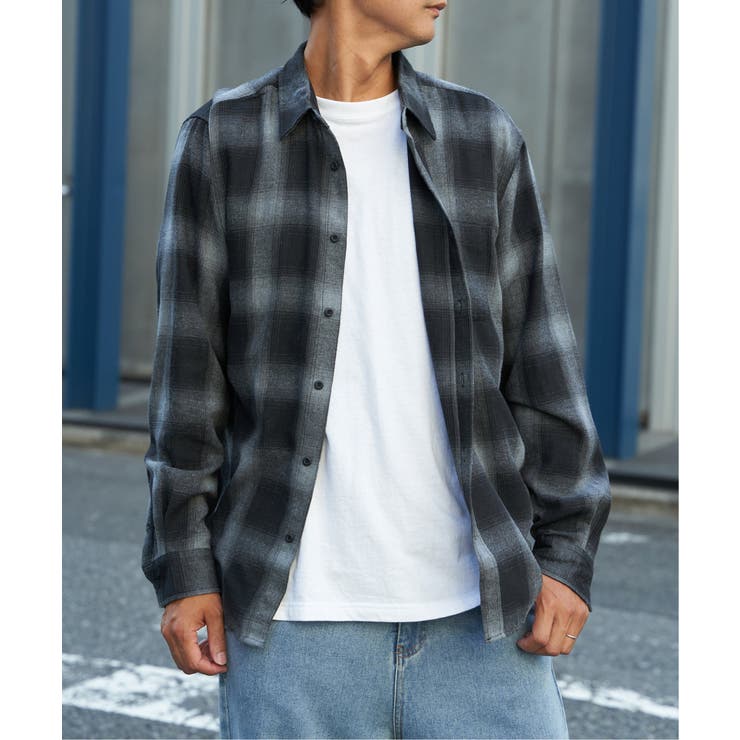 TCネルチェックシャツ | VENCE share style【MEN】 | 詳細画像10 