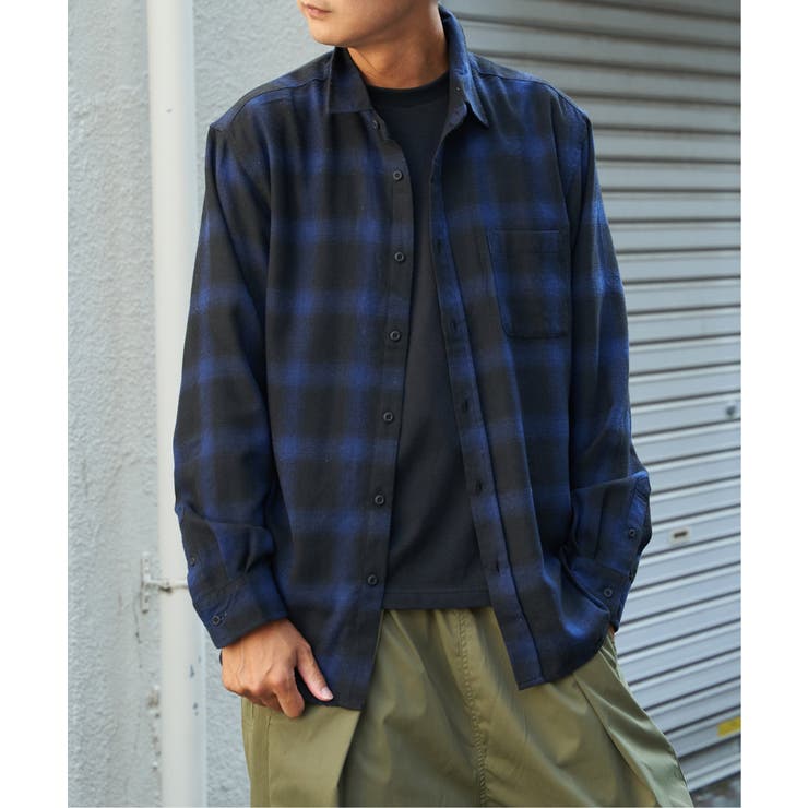 TCネルチェックシャツ | VENCE share style【MEN】 | 詳細画像16 