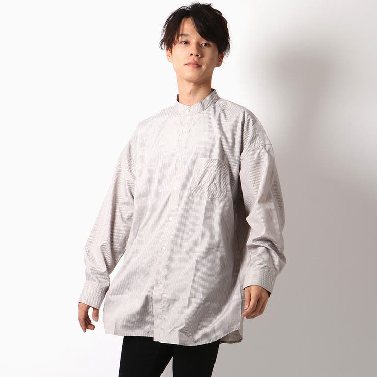 オーバーサイズバンドカラーシャツ[品番：IKAW0005734]｜VENCE