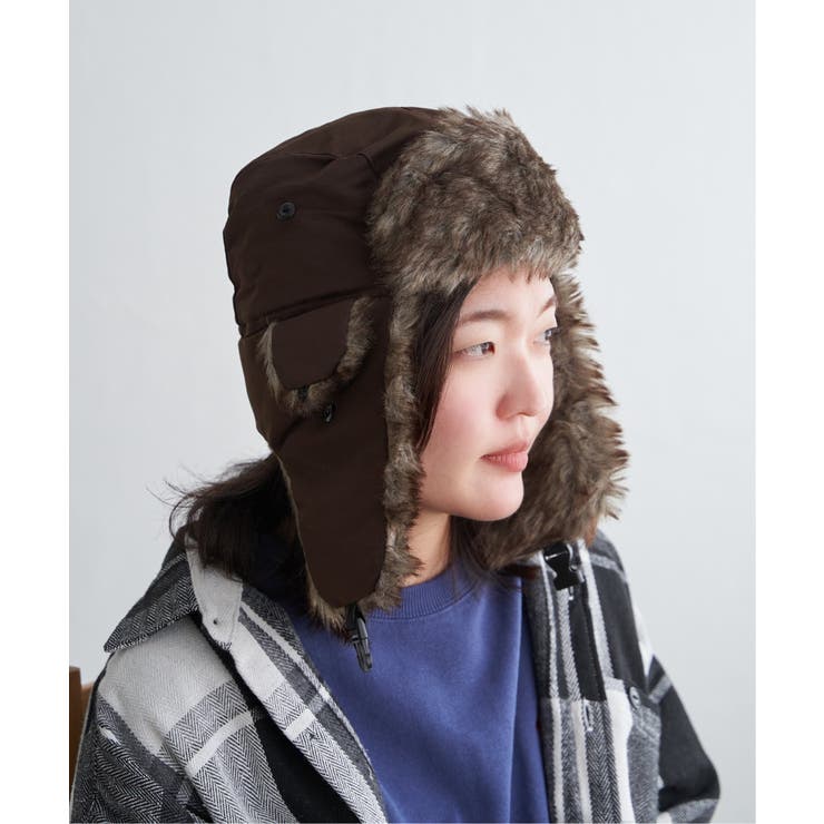 ブラウンファーフライトキャップ | VENCE share style【MEN】 | 詳細画像6 