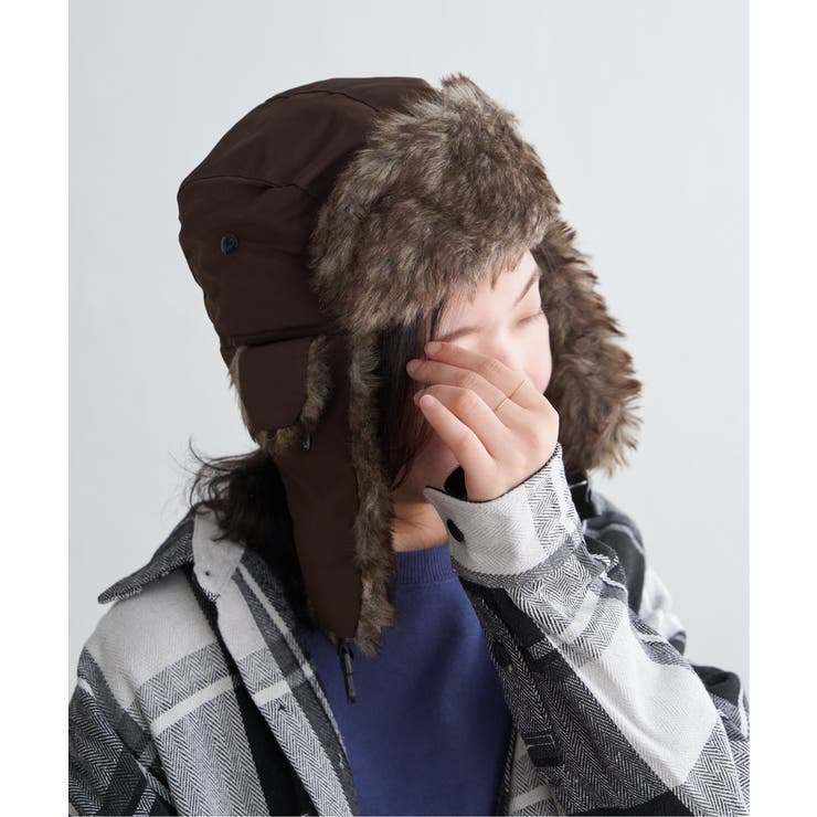 ブラウンファーフライトキャップ | VENCE share style【MEN】 | 詳細画像5 