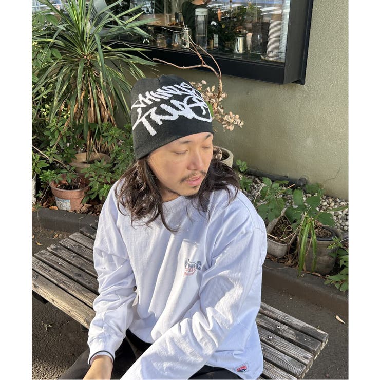 グラフィティビーニーニット帽 | VENCE share style【MEN】 | 詳細画像4 