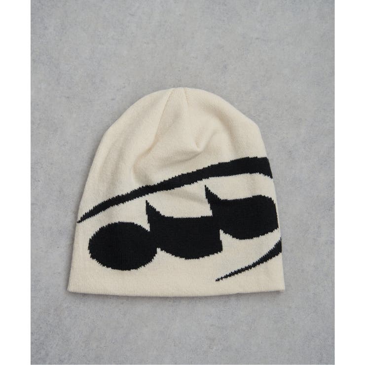 アイボリー | モチーフビーニーニット帽 | VENCE share style【MEN】