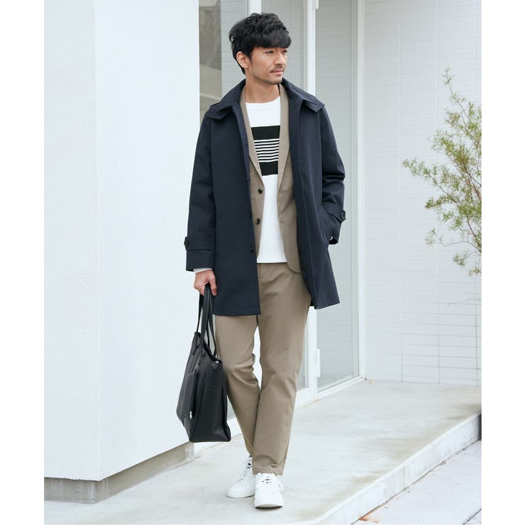 【雑誌MonoMax4月号掲載】撥水ピケフードステンカラーコート | ikka  | 詳細画像5 