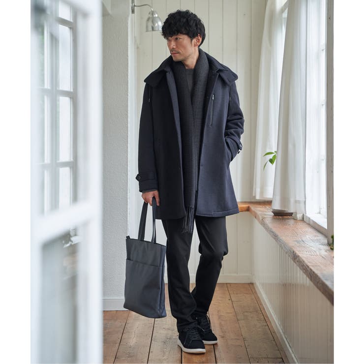 【芸能人着用】ウールライクニットステンカラーコート | ikka  | 詳細画像11 