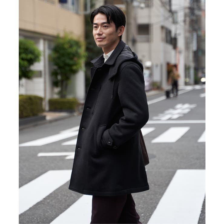 【芸能人着用】ウールライクニットステンカラーコート | ikka  | 詳細画像12 