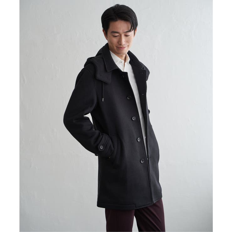 【芸能人着用】ウールライクニットステンカラーコート | ikka  | 詳細画像14 