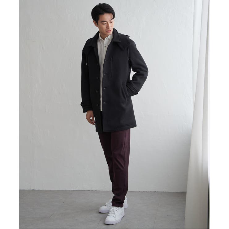 【芸能人着用】ウールライクニットステンカラーコート | ikka  | 詳細画像15 