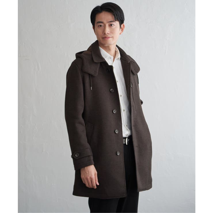 【芸能人着用】ウールライクニットステンカラーコート | ikka  | 詳細画像16 