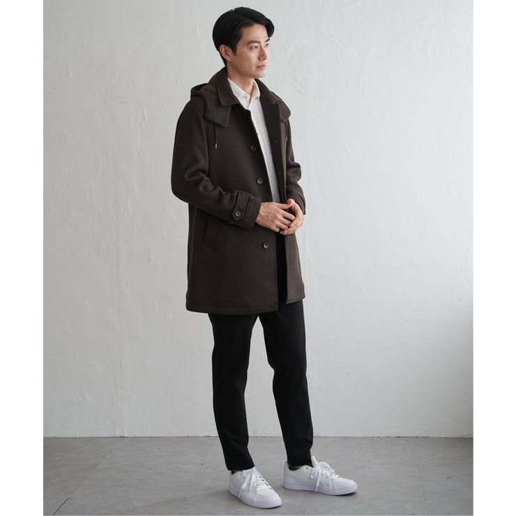 【芸能人着用】ウールライクニットステンカラーコート | ikka  | 詳細画像17 