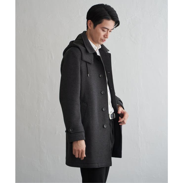 【芸能人着用】ウールライクニットステンカラーコート | ikka  | 詳細画像18 