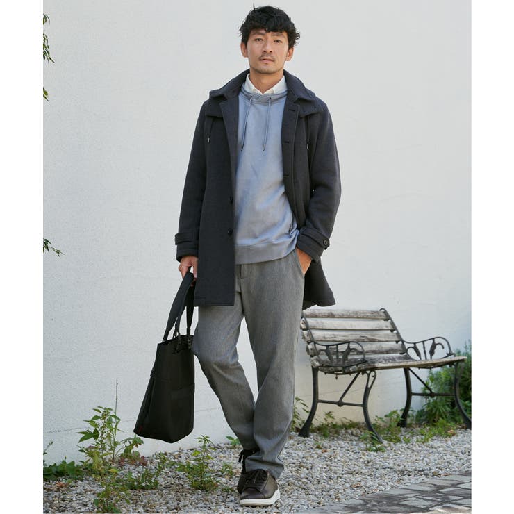 【芸能人着用】ウールライクニットステンカラーコート | ikka  | 詳細画像3 