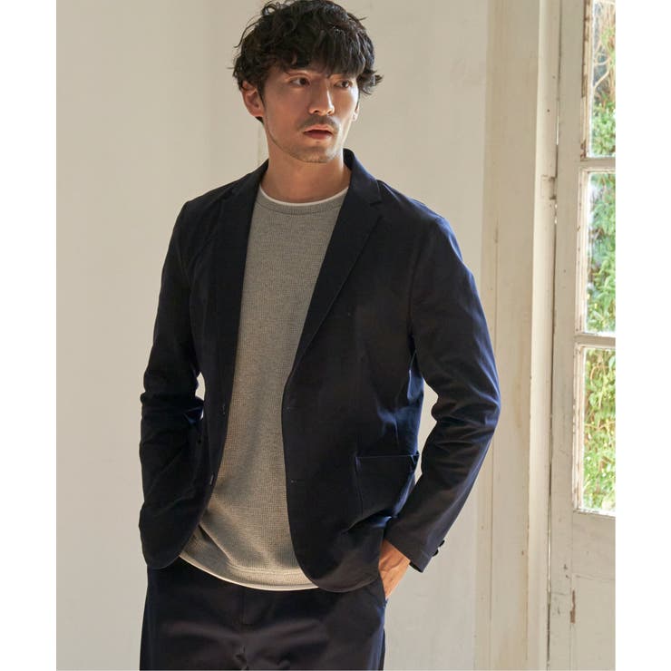 【セットアップ対応】GOKU楽ワーク 速乾鹿の子ジャケット | ikka  | 詳細画像1 