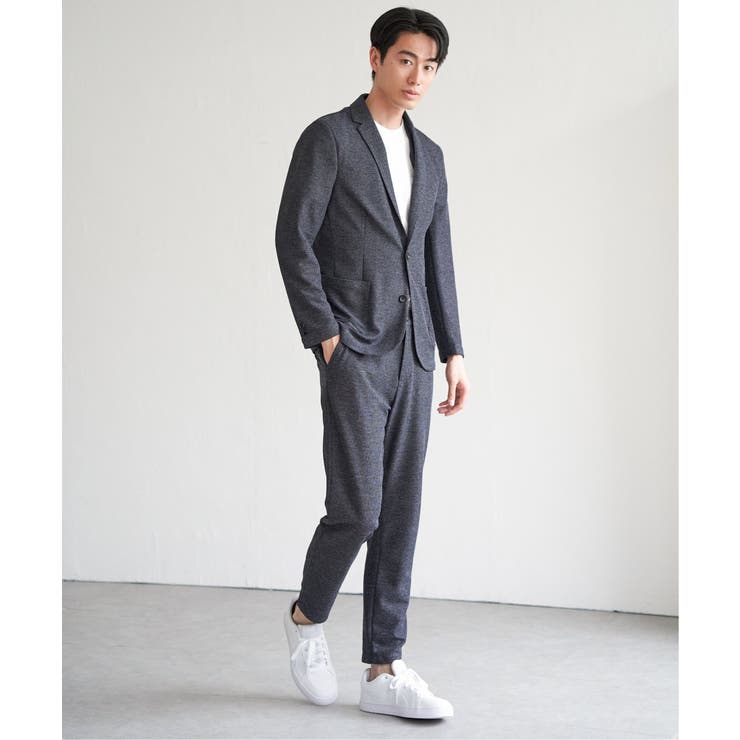 【セットアップ対応／イージーケア】GOKU楽ワーク メランジライトジャケット | ikka  | 詳細画像10 