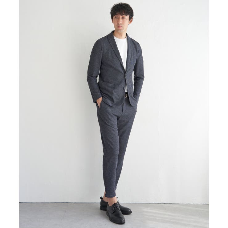 【セットアップ対応／イージーケア】GOKU楽ワーク メランジライトジャケット | ikka  | 詳細画像16 