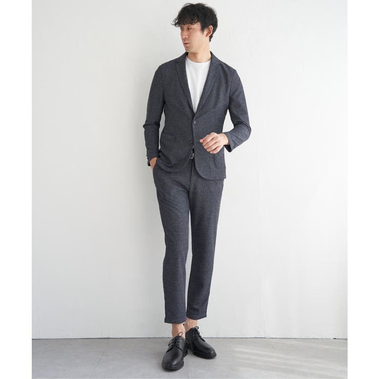 【セットアップ対応／イージーケア】GOKU楽ワーク メランジライトジャケット | ikka  | 詳細画像17 