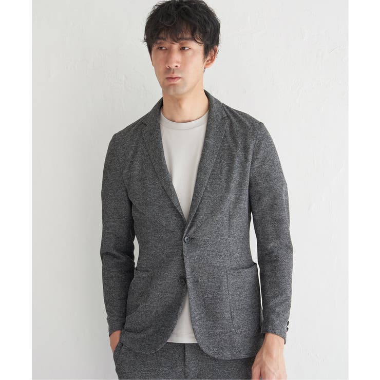 【セットアップ対応／イージーケア】GOKU楽ワーク メランジライトジャケット | ikka  | 詳細画像19 