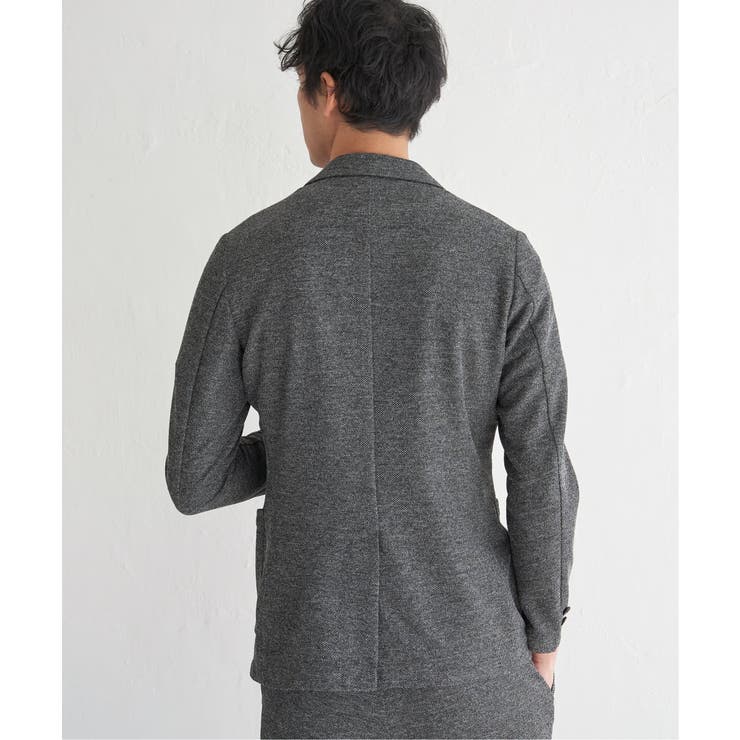 【セットアップ対応／イージーケア】GOKU楽ワーク メランジライトジャケット | ikka  | 詳細画像20 