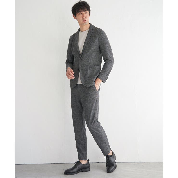 【セットアップ対応／イージーケア】GOKU楽ワーク メランジライトジャケット | ikka  | 詳細画像23 