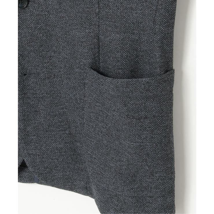 【セットアップ対応／イージーケア】GOKU楽ワーク メランジライトジャケット | ikka  | 詳細画像31 