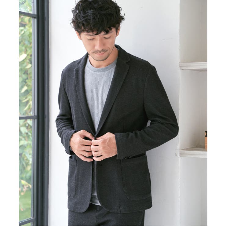 【セットアップ対応】GOKU楽ワークハニカムデニムジャケット | ikka  | 詳細画像2 